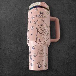 Stanley Winnie The Pooh, In Pink Chroma(iridescent) Outlines. 40oz.